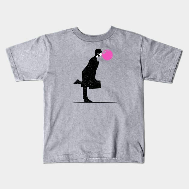 Silly walking bubblegum parody Kids T-Shirt by RetroPandora